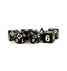 Metallic Dice Games Silicone Polyhedral Dice Set (7) Gold Scatter