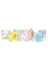 FanRoll Resin Polyhedral Dice (7) Love