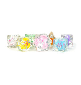 FanRoll Resin Polyhedral Dice (7) Love
