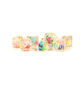 Metallic Dice Games Resin Polyhedral Dice (7) Critical Loops