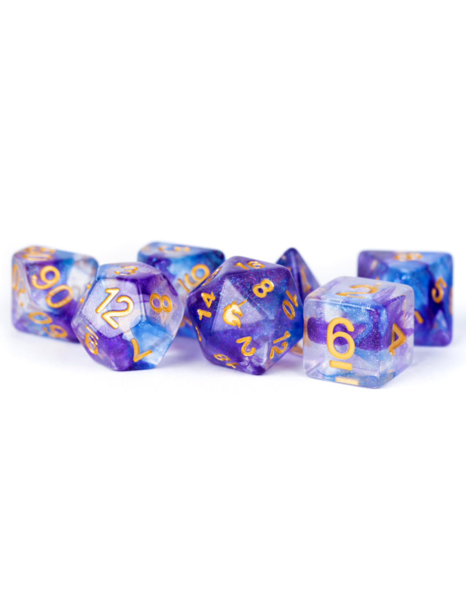FanRoll Fanroll Polyhedral Dice (7) Midnight Fantasy