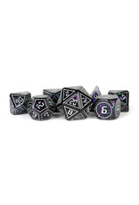 Metallic Dice Games Resin Polyhedral Dice (7) Framed Void