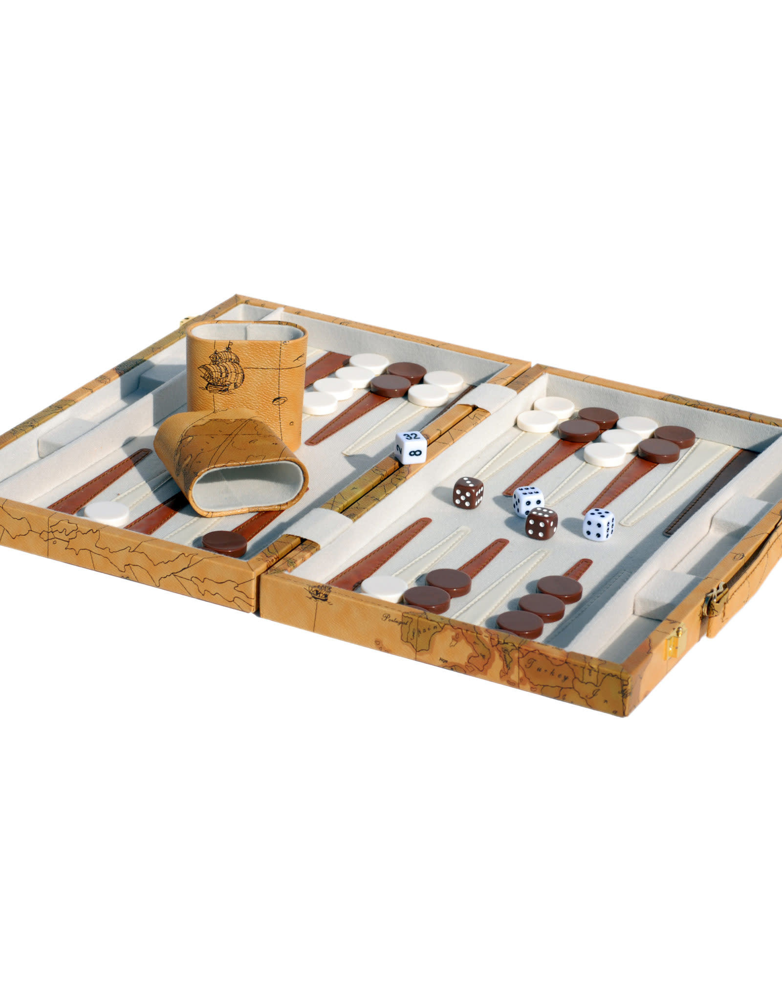 Backgammon 18 Inch Map Design