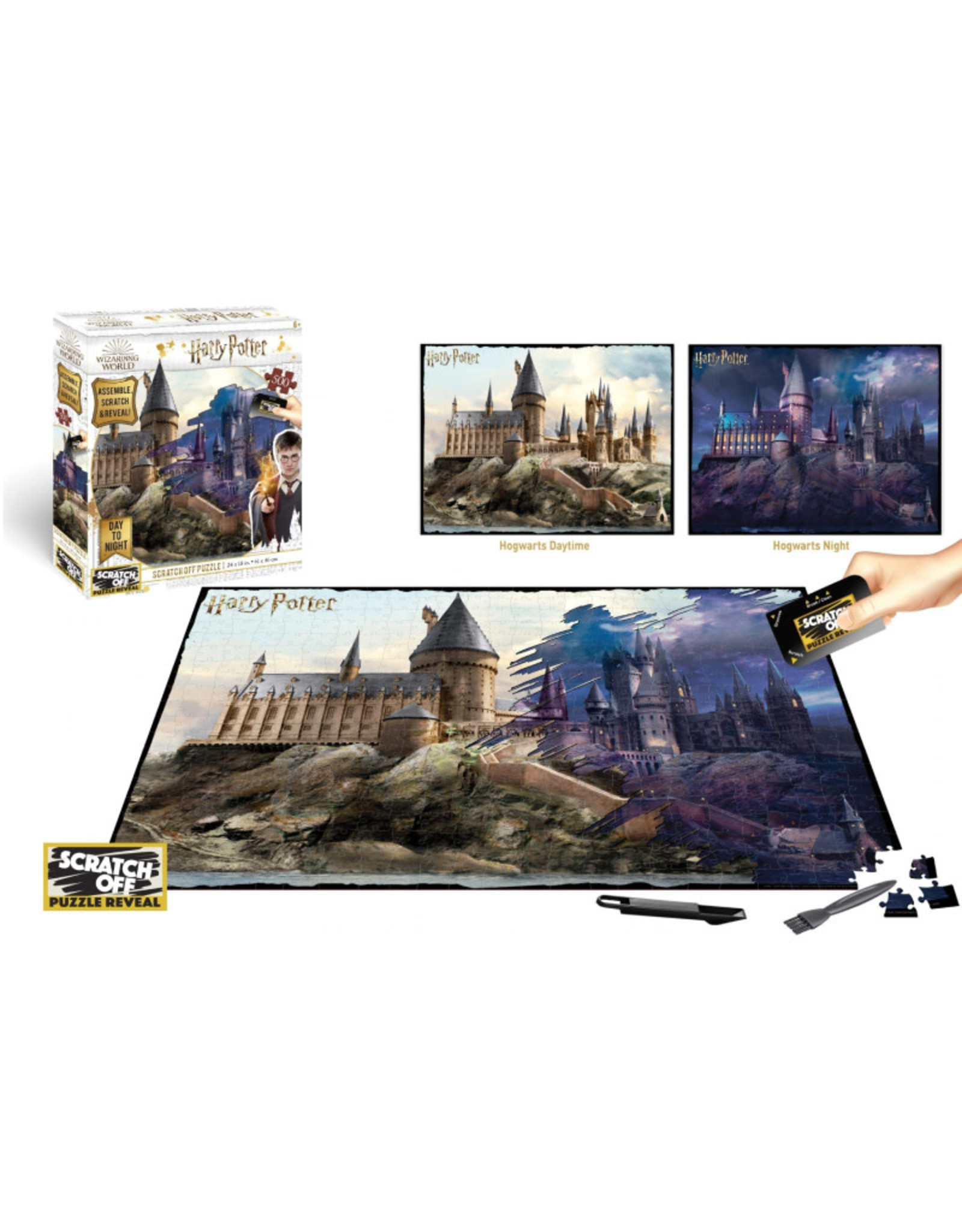 4D Cityscape Scratch Off Harry Potter Hogwarts Day to Night Puzzle