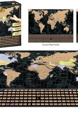 4D Cityscape Scratch Off World Travel Map Puzzle