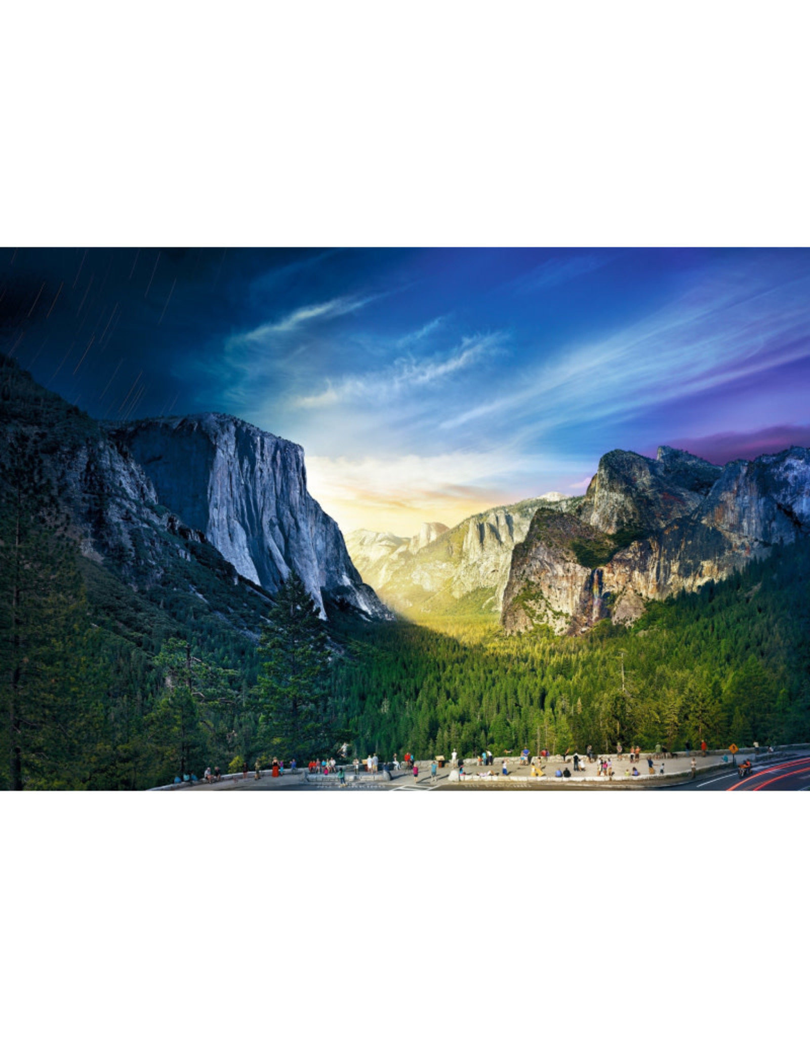 4D Cityscape Stephen Wilkes Yosemite National Park, Day to Night Puzzle (1036 PCS)