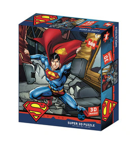 4D Cityscape Lenticular DC Superman Strength 3D Puzzle