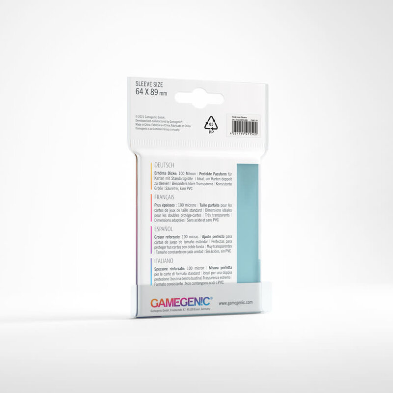 Thick Inner Sleeves: Standard Card Game (50) Clear
