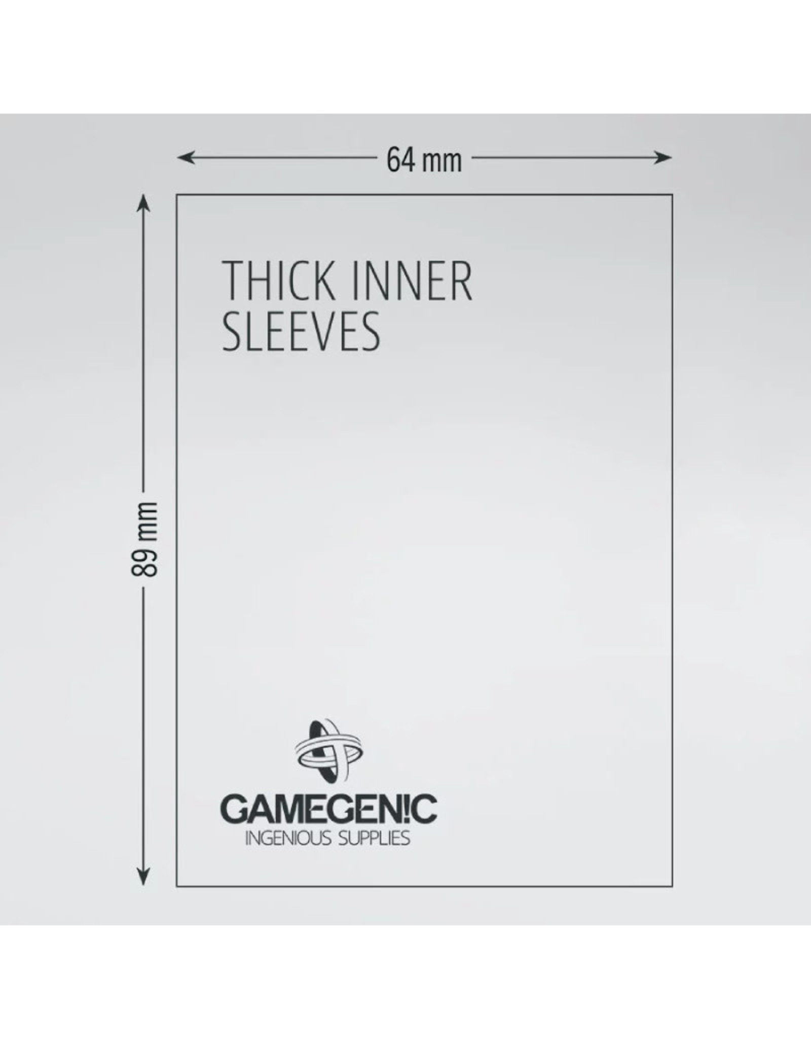 Thick Inner Sleeves: Standard Card Game (50) Clear