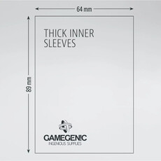 Thick Inner Sleeves: Standard Card Game (50) Clear