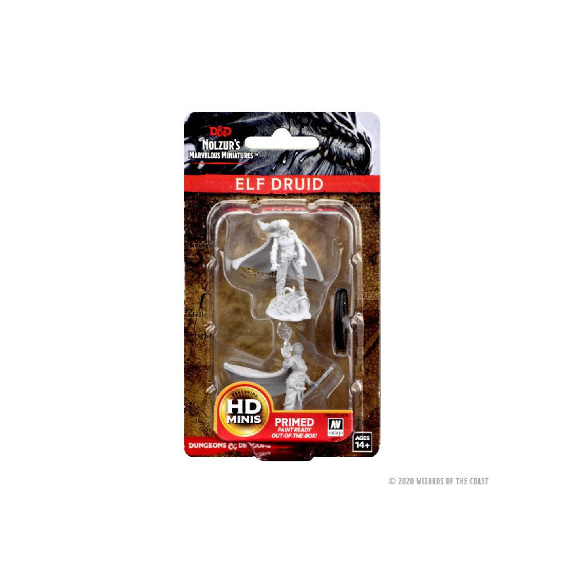 Wizkids D&D Unpainted Minis: Elf Druid Female