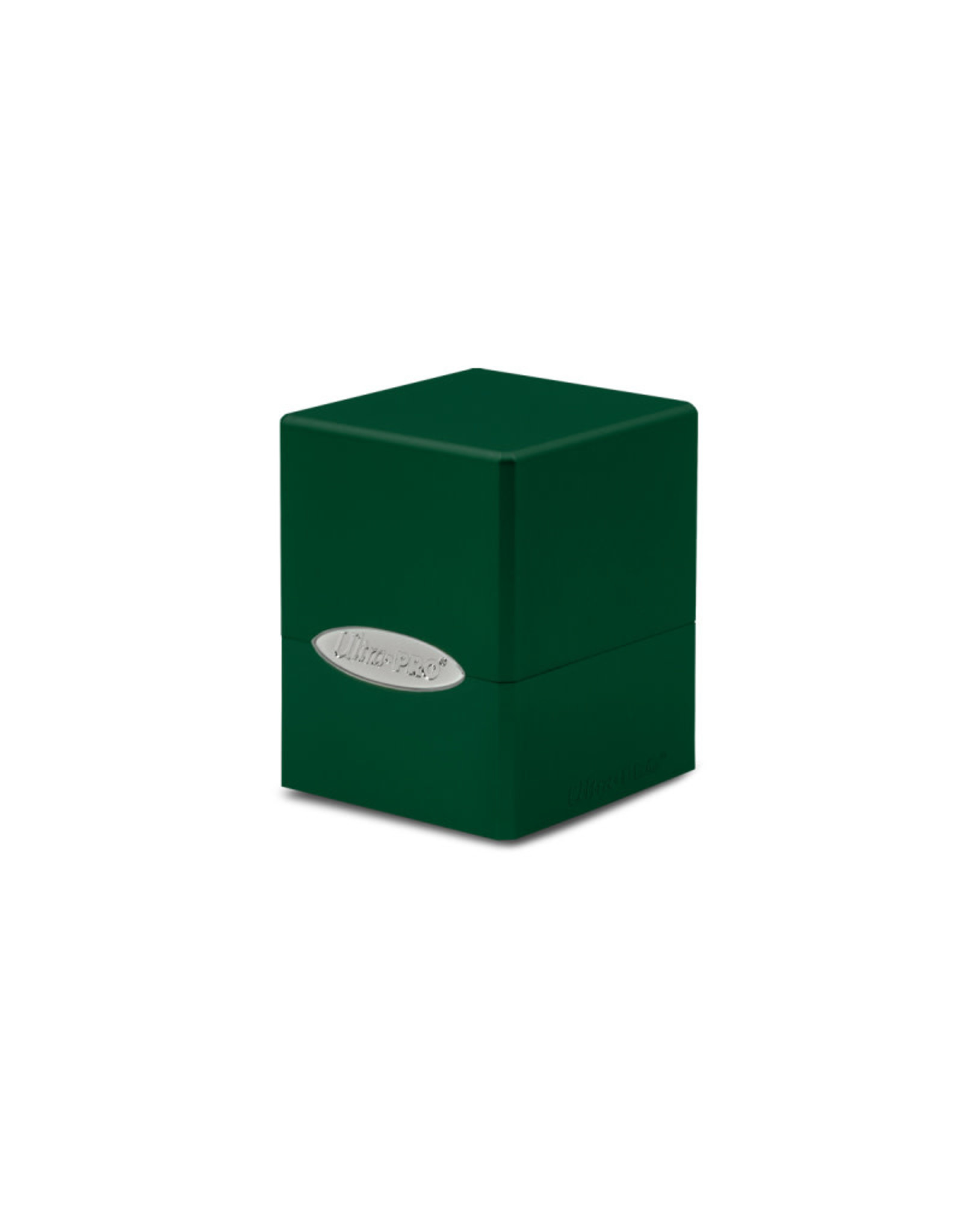 Satin Cube Deck Box: Hi-Gloss Emerald Green