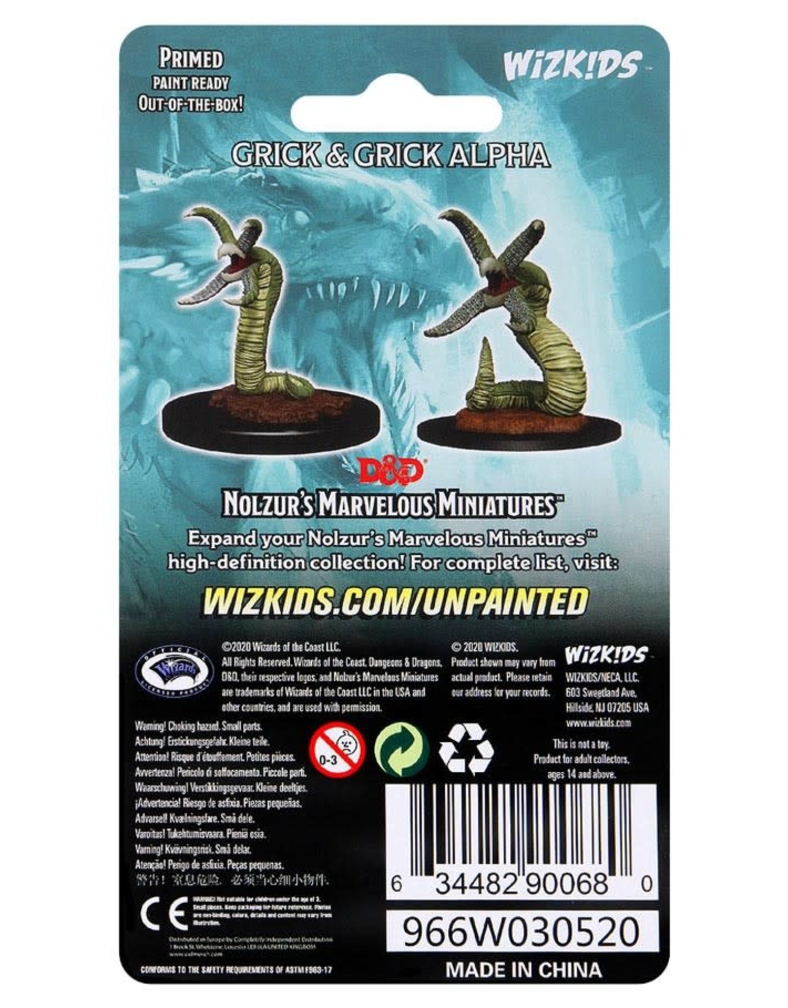 Wizkids D&D Unpainted Minis: Grick & Grick Alpha