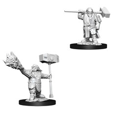 Wizkids D&D Unpainted Minis: Dwarf Cleric Male