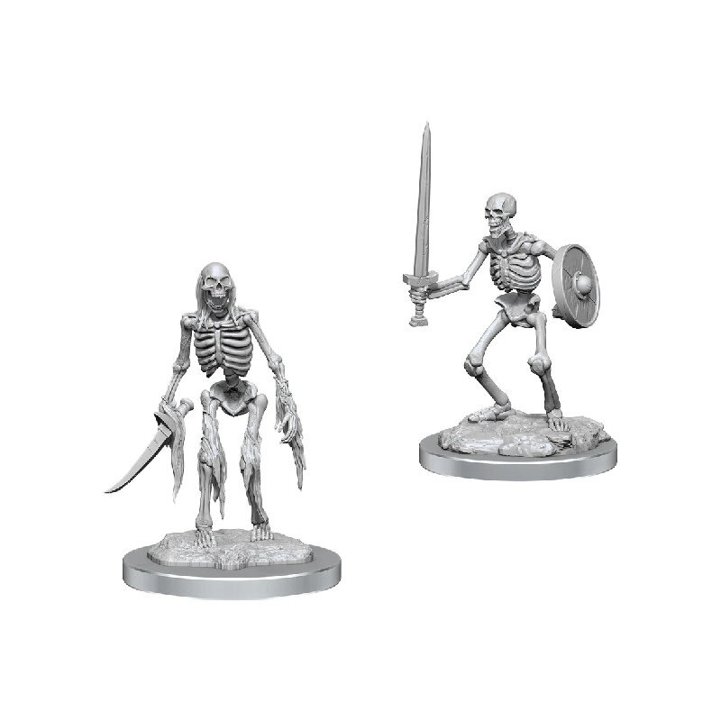 Wizkids Deep Cuts Unpainted Minis: Skeletons