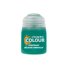 Citadel Contrast Paint: Aeldari Emerald.