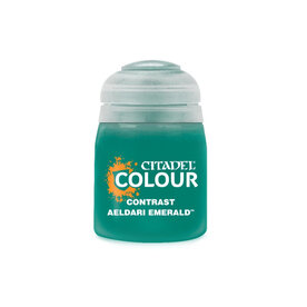Citadel Contrast Paint: Aeldari Emerald.