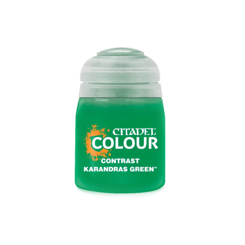 Citadel Contrast Paint: Karandras Green.