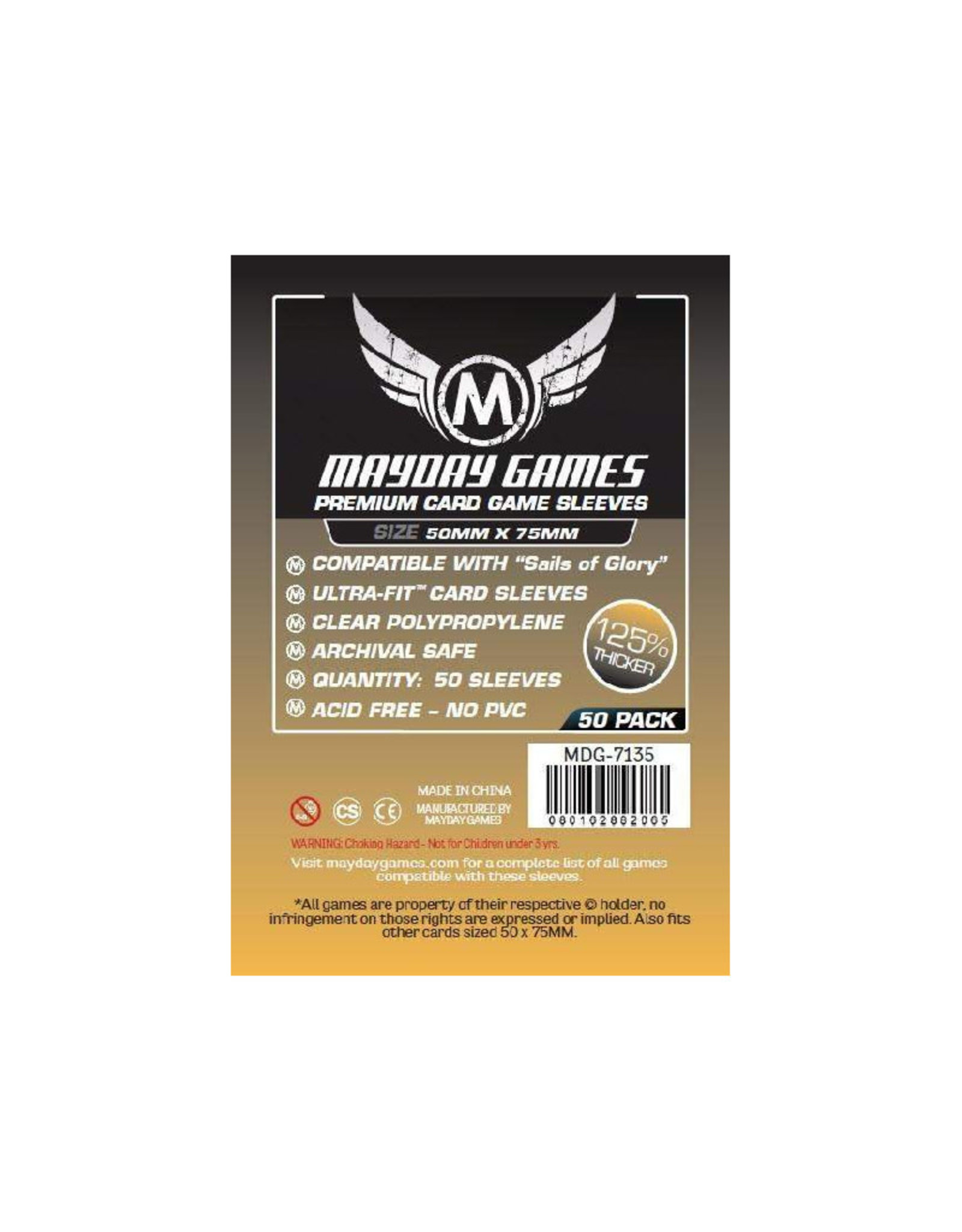 Mayday Games Sleeves: Sails of Glory Size (50) Premium