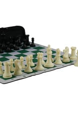 Worldwise Imports Pro Chess Set: Tournament Roll-Up Set with Travel Bag