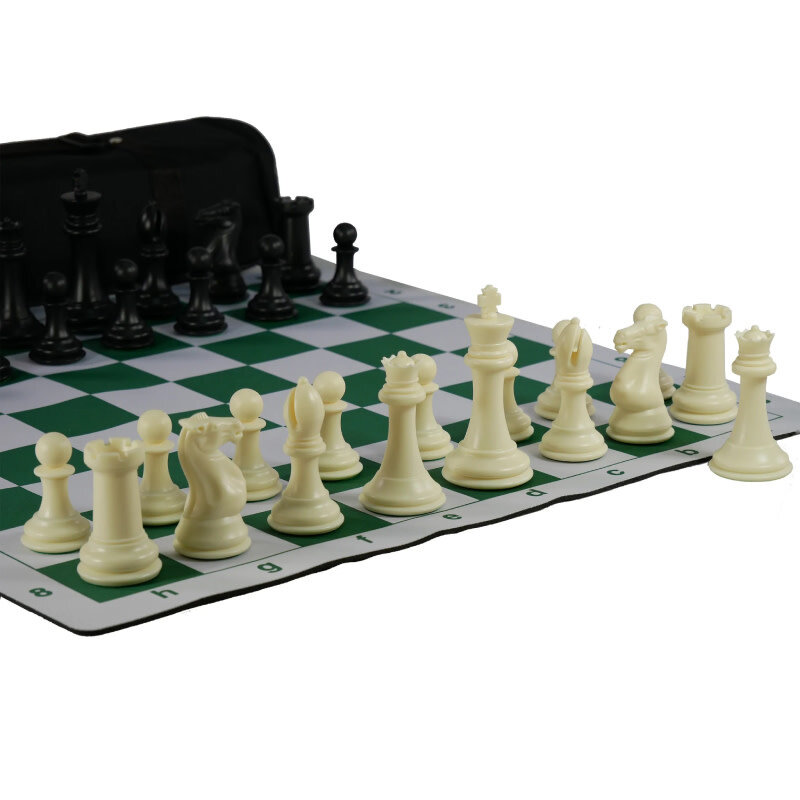Misc Chess Set: Tournament Roll-Up Set with Travel Bag