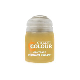 Citadel Contrast Paint: Ironjawz Yellow.