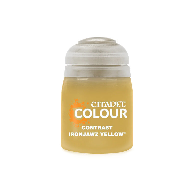 Citadel Contrast Paint: Ironjawz Yellow.