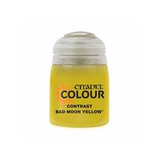 Citadel Contrast Paint: Bad Moon Yellow.