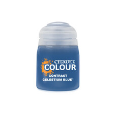 Citadel Contrast Paint: Celestium Blue.