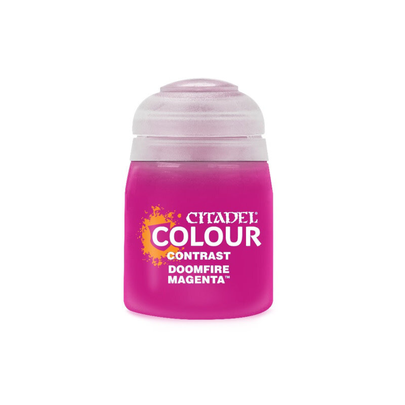 Citadel Contrast Paint: Doomfire Magenta.