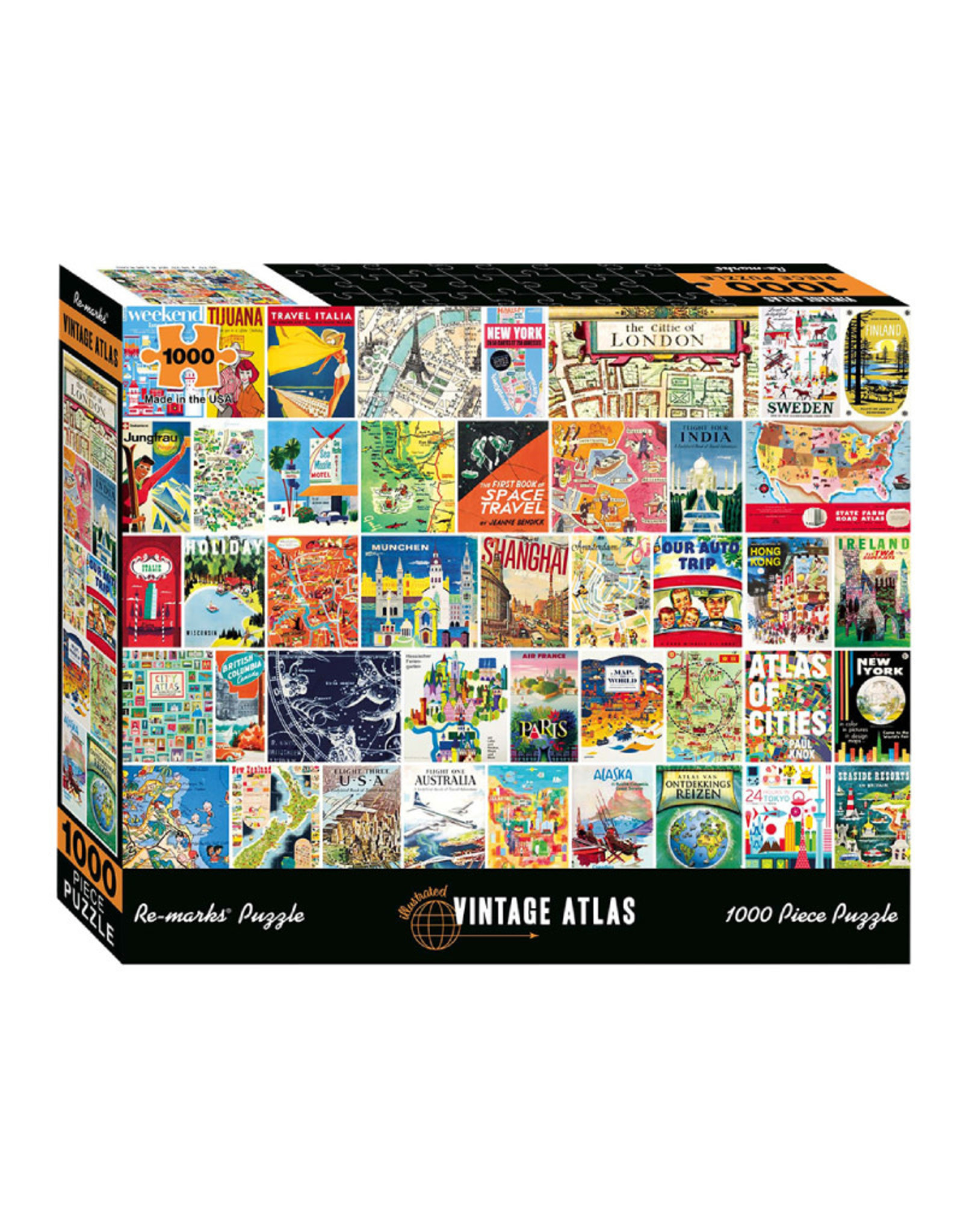 Vintage Atlas Puzzle 1000 PCS