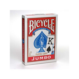 United States Playing Card Co Playing Cards: Bicycle Jumbo Index (Red or Blue)