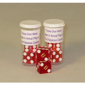 Misc D6 Dice: Retired casino precision dice