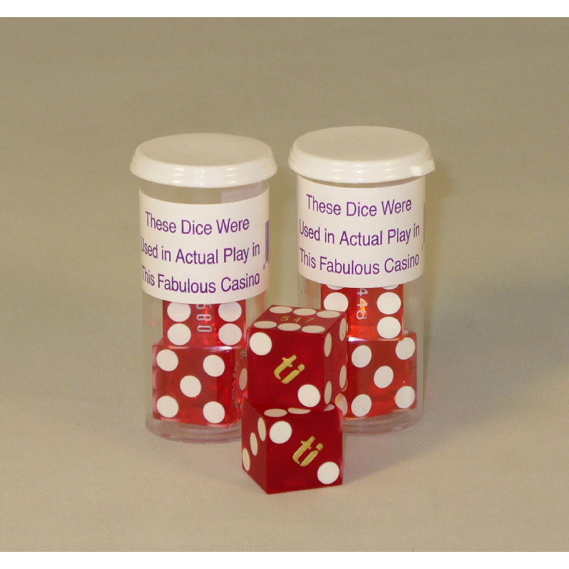 Misc D6 Dice: Retired casino precision dice