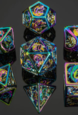 Hymgho Premium Dice Dice: Hollow Dragon gem filled Rainbow