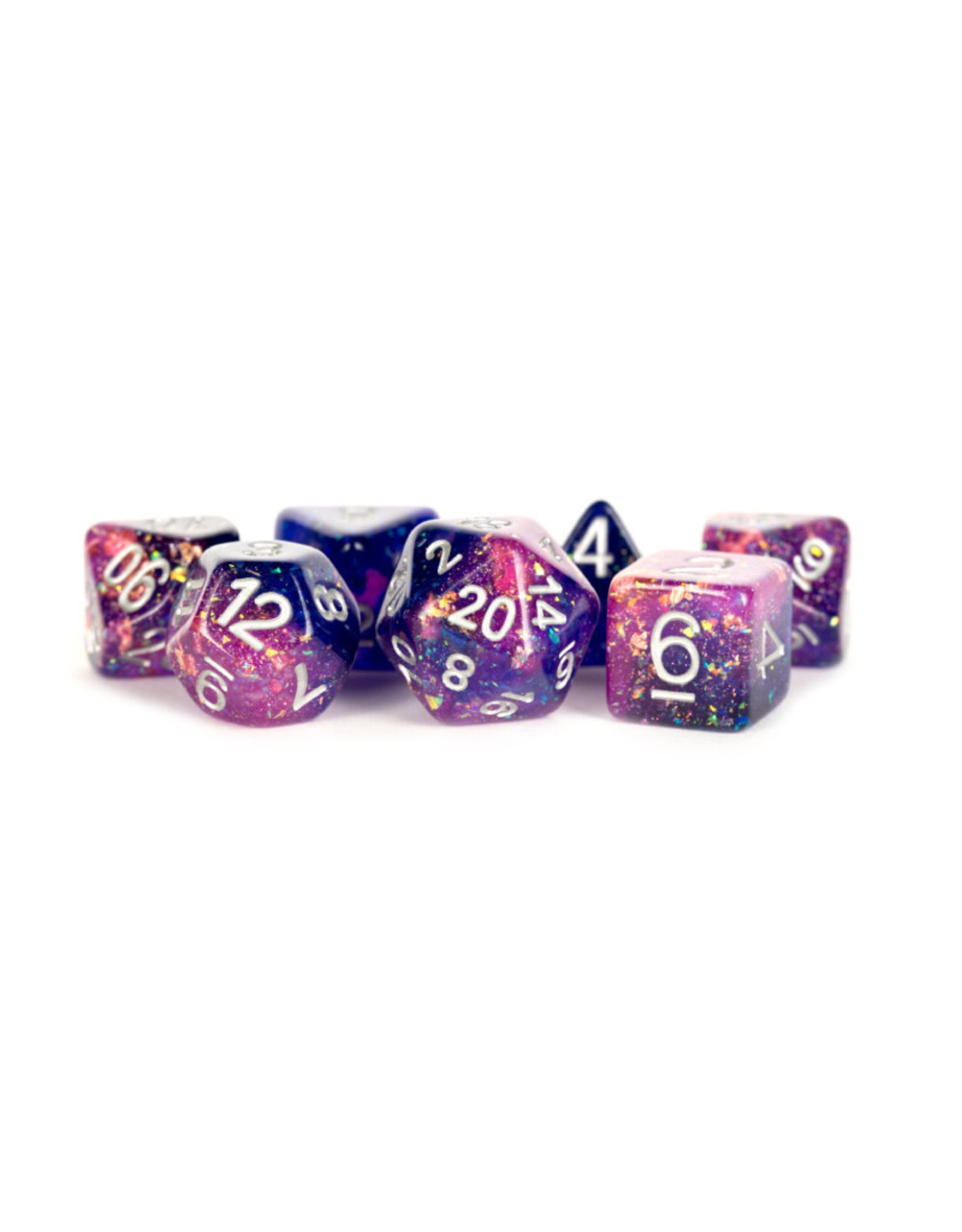 FanRoll Resin Polyhedral Dice (7) Eternal Purple/Blue