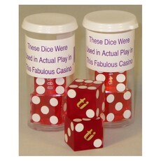 Misc D6 Dice: Retired casino precision dice