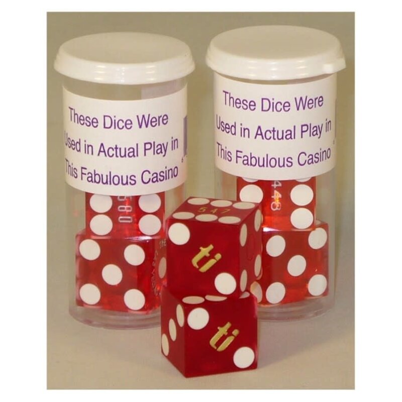 Misc D6 Dice: Retired casino precision dice