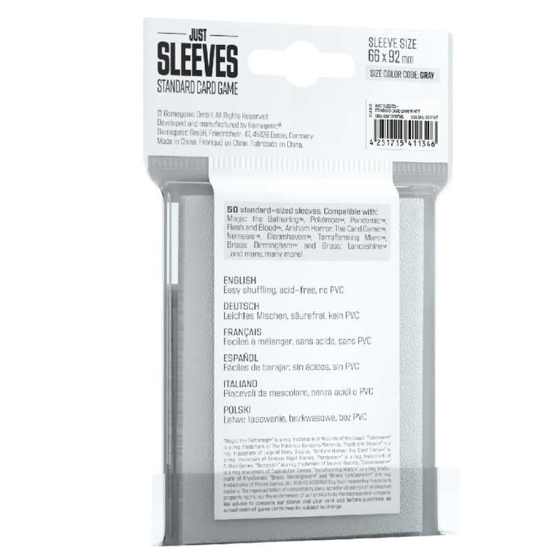 Just Sleeves: Standard Card Game (50) White