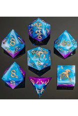 Hymgho Premium Dice Hymgho Polyhedral Dice (7) Storm Dragon