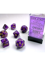 Chessex Polyhedral Dice Set: Vortex Purple/Gold  (7)