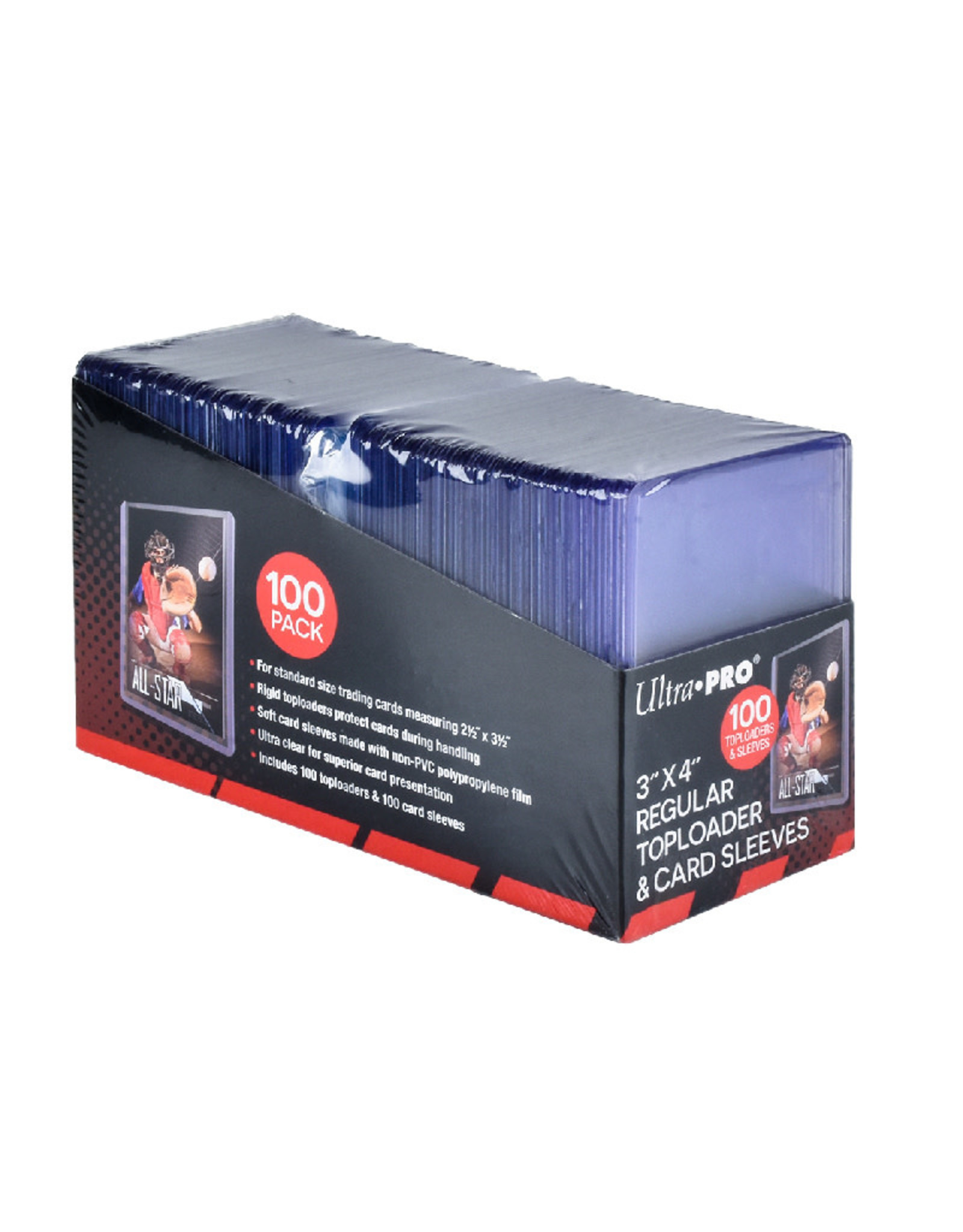 (Reprint January 2025) Toploader & Card Sleeves 3in x 4in (100)