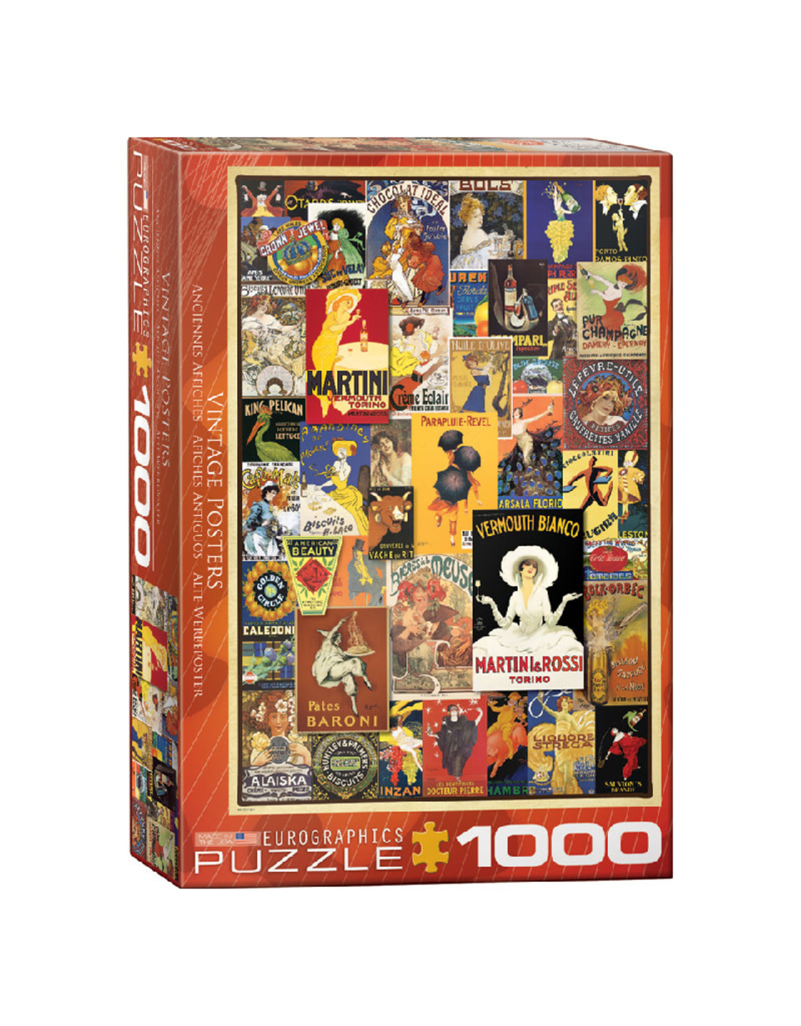 Eurographics Vintage Posters Puzzle (1000 PCS)