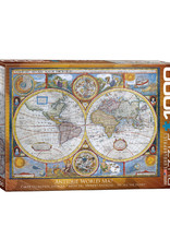 Eurographics Antique World Map Puzzle 1000 PCS