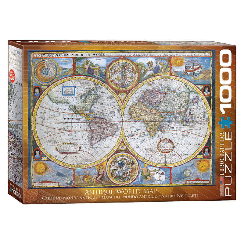 Eurographics Antique World Map Puzzle 1000 PCS