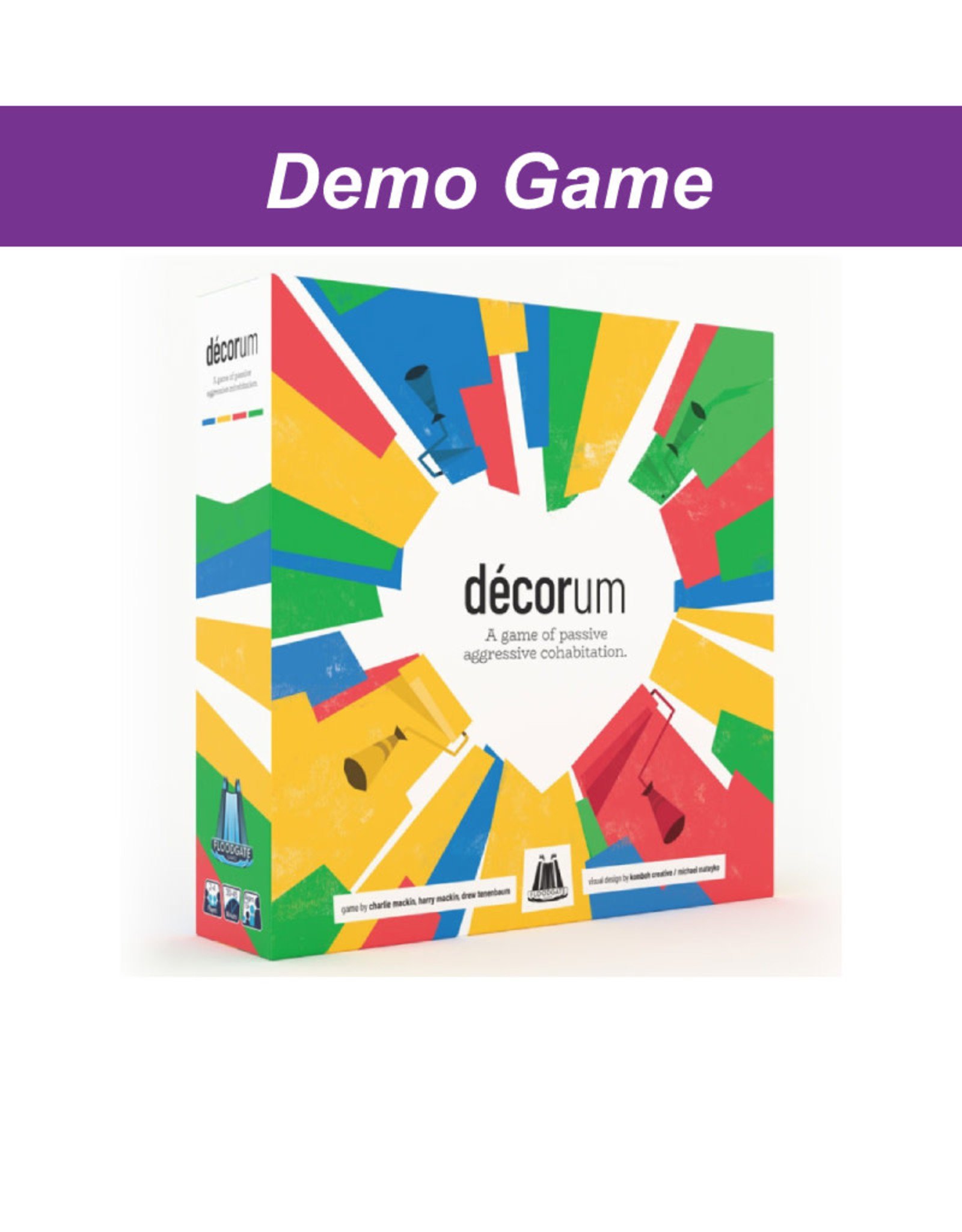 Floodgate Games (DEMO) Decorum.  Free for In-Store Play!