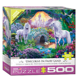 Eurographics Unicorns in Fairy Land Puzzle 500 PCS