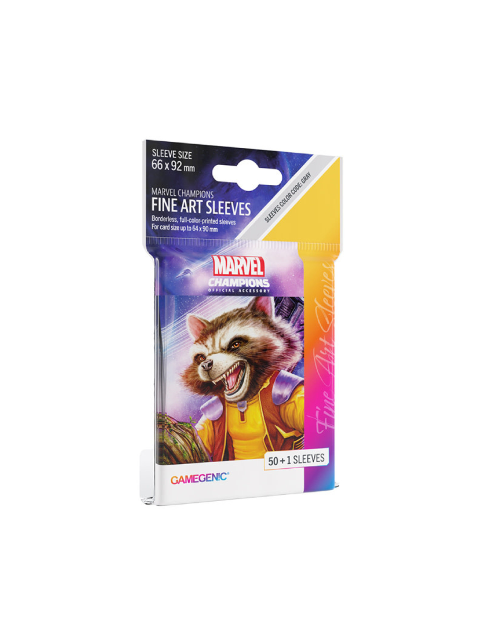 Marvel Champions Art Sleeves (50) Rocket Raccoon