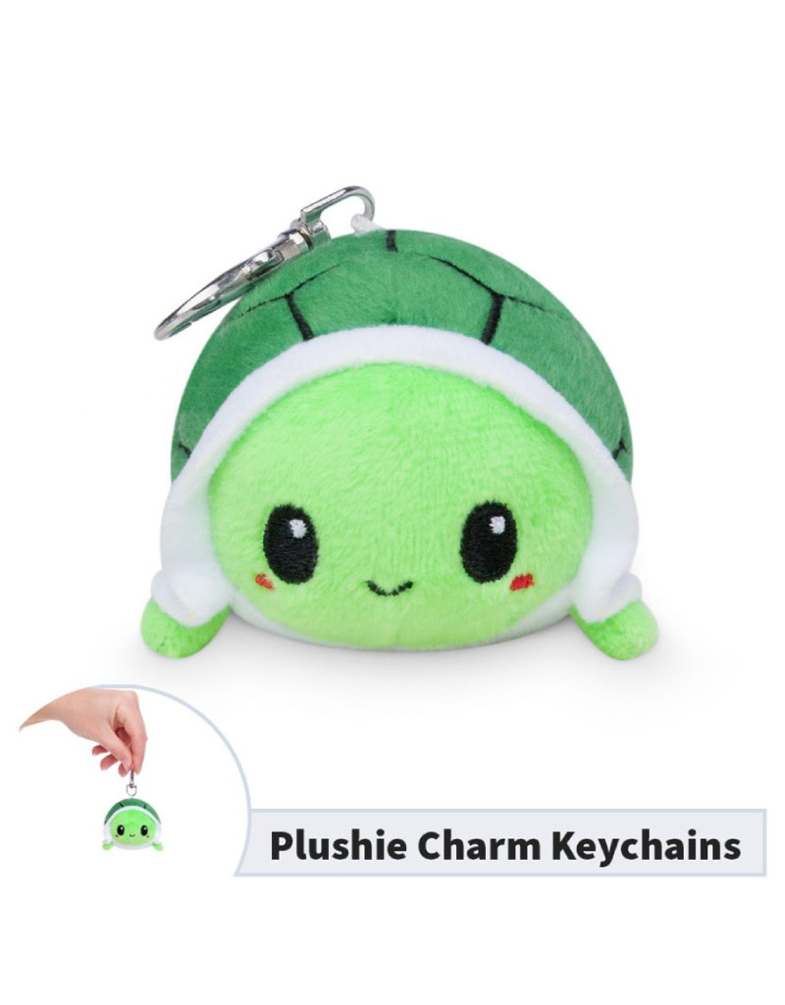 TeeTurtle Plush Keychain: Happy Turtle