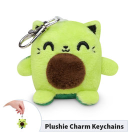 TeeTurtle Plush Keychain: Happy Avo-Cat-O